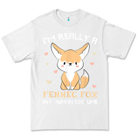 White i'm really a fennec fox in a human costume funny gift t shirt Premium Tee - trangStudio