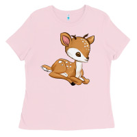 Bubblegum Pink gazelle Ladies Tee - texasbilliewilder