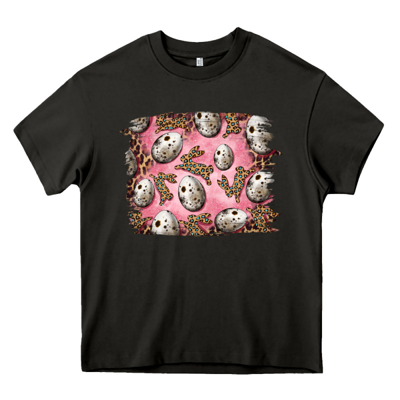 Easter Quail Eggs And Leopard Bunny Heavy Core Tee by RanaPortraitStore | Teevron