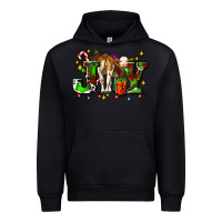 Black joy with baby cow and christmas gifts mistletoe Urban Hoodie - AdoDesignShop