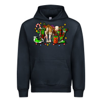 Navy joy with baby cow and christmas gifts mistletoe Urban Hoodie - AdoDesignShop