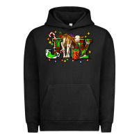 Pigment Black joy with baby cow and christmas gifts mistletoe Urban Hoodie - AdoDesignShop
