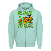 Seafoam pushin' my luck Zipper Hoodie - Artiststas