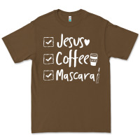 Cacao Checklist Jesus Coffee Mascara Premium Tee - trangStudio