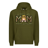 Army Green Iam Boy Mom Nothing Scares Me Premium Hoodie - CowhideDigitalArt