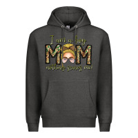 Charcoal Heather Iam Boy Mom Nothing Scares Me Premium Hoodie - CowhideDigitalArt