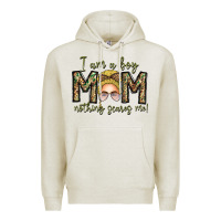 Oatmeal Heather Iam Boy Mom Nothing Scares Me Premium Hoodie - CowhideDigitalArt