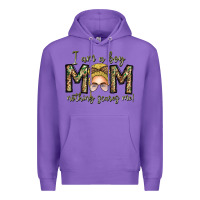 Purple Iam Boy Mom Nothing Scares Me Premium Hoodie - CowhideDigitalArt