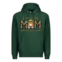 Sports Green Iam Boy Mom Nothing Scares Me Premium Hoodie - CowhideDigitalArt