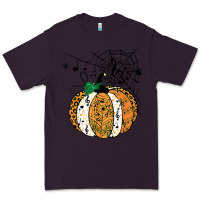 Plum halloween pumpkin music symbols music teacher halloween t shirt copy Premium Tee - trangStudio
