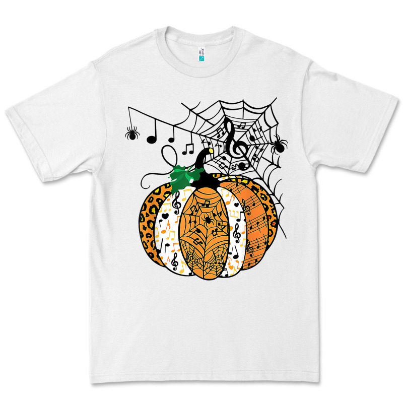Halloween Pumpkin Music Symbols Music Teacher Halloween T Shirt Copy Premium Tee by trangStudio | Teevron