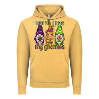Vintage Mustard Mardi Gras with my gnomies Vintage Hoodie - HowdyJamesFarm