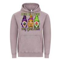 Vintage Zinc Mardi Gras with my gnomies Vintage Hoodie - HowdyJamesFarm