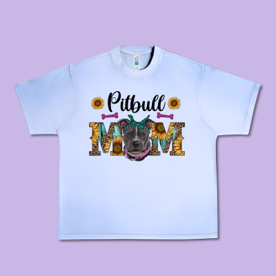 Western Pitbull Mom Urban Heavy Tee Designed By Ranaportraitstore