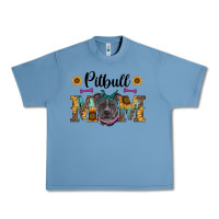 Pebble Blue western pitbull mom Urban Heavy Tee - RanaPortraitStore