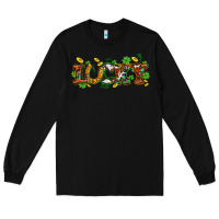 Black St. Patrick's Western lucky and shamrocks Long Sleeve Tee - OliviaCreatesArt
