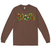 Chestnut St. Patrick's Western lucky and shamrocks Long Sleeve Tee - OliviaCreatesArt