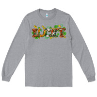 Heather Grey St. Patrick's Western lucky and shamrocks Long Sleeve Tee - OliviaCreatesArt