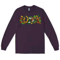 Plum St. Patrick's Western lucky and shamrocks Long Sleeve Tee - OliviaCreatesArt