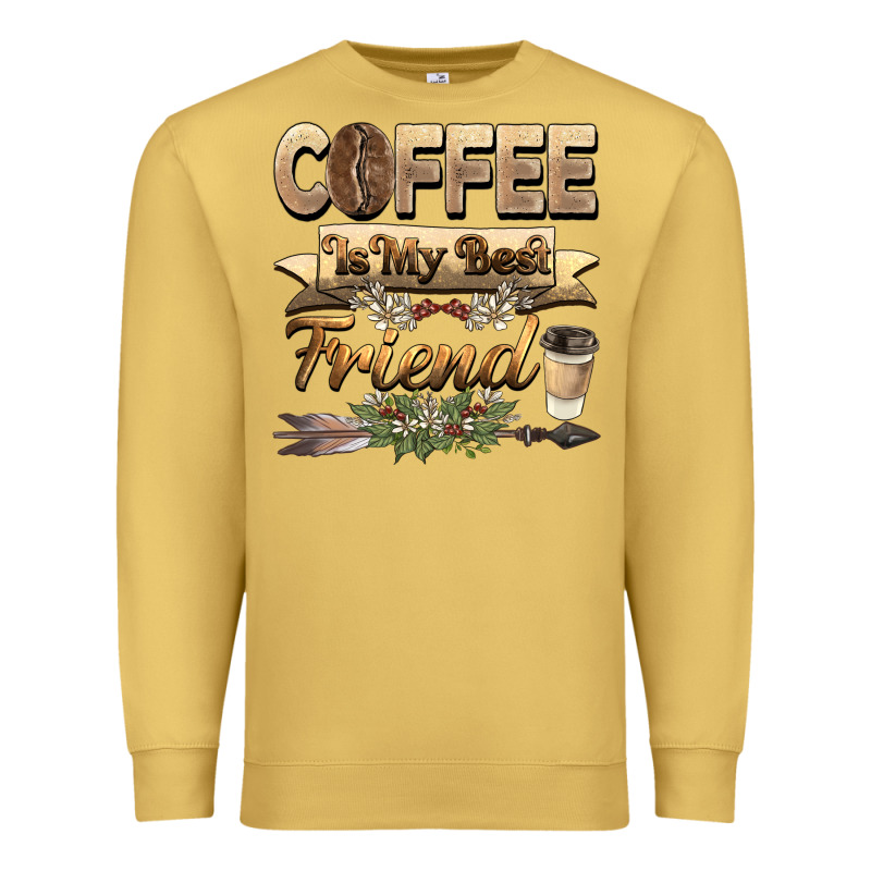 Coffee Is My Best Friend Premium Sweatshirt by BarkalooDesign | Teevron