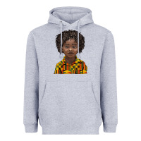 Heather Grey black boy Heavyweight Hoodie - BarkalooDesign