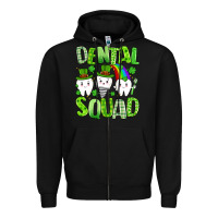 Black st. patricks day dental squad Zipper Hoodie - Artiststas