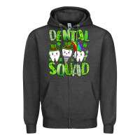 Charcoal Heather st. patricks day dental squad Zipper Hoodie - Artiststas