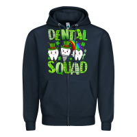 Navy st. patricks day dental squad Zipper Hoodie - Artiststas
