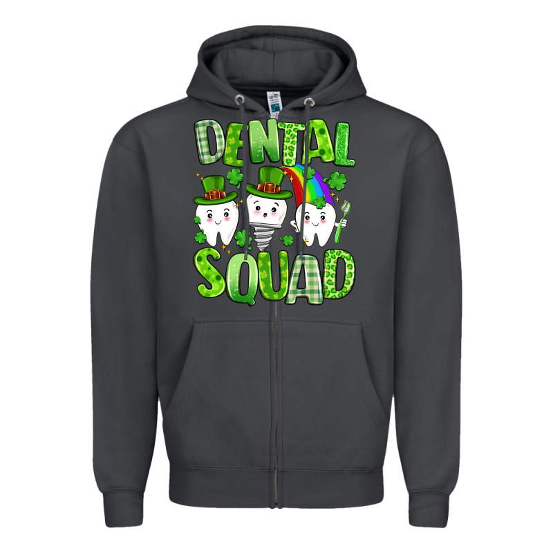 St. Patricks Day Dental Squad Zipper Hoodie by Artiststas | Teevron