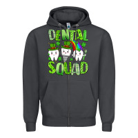 Smoke st. patricks day dental squad Zipper Hoodie - Artiststas