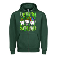 Sports Green st. patricks day dental squad Zipper Hoodie - Artiststas