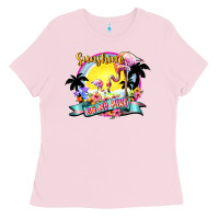 Bubblegum Pink sunshine on my mind Ladies Tee - NancyCooperArtShop