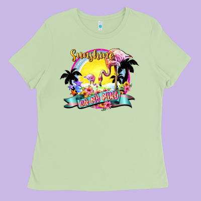 Sunshine On My Mind Ladies Tee Designed By Nancycooperartshop
