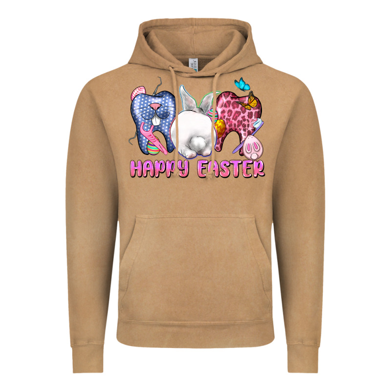 Happy Easter Dental Easter Day Vintage Hoodie by CowGirlArtShop | Teevron