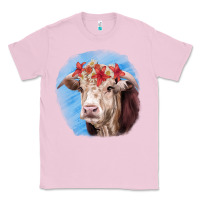Bubblegum Pink Hereford Bull Classic Tee - RanaPortraitStore