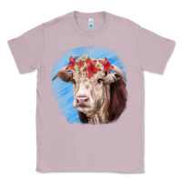 Lilac Hereford Bull Classic Tee - RanaPortraitStore