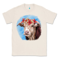 Natural Hereford Bull Classic Tee - RanaPortraitStore