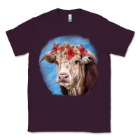 Plum Hereford Bull Classic Tee - RanaPortraitStore