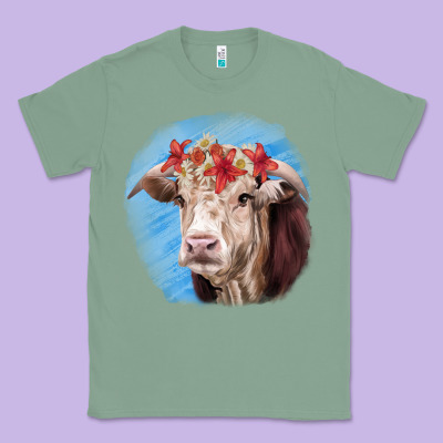 Hereford Bull Classic Tee Designed By Ranaportraitstore