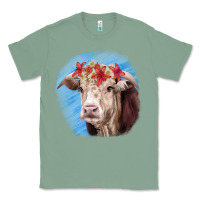 Sage Hereford Bull Classic Tee - RanaPortraitStore