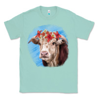 Seafoam Hereford Bull Classic Tee - RanaPortraitStore