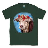Sports Green Hereford Bull Classic Tee - RanaPortraitStore