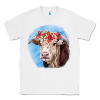White Hereford Bull Classic Tee - RanaPortraitStore