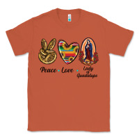 Copper Peace Love Lady Of Guadalupe Classic Tee - RanaPortraitStore