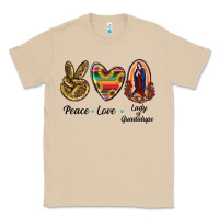Mushroom Peace Love Lady Of Guadalupe Classic Tee - RanaPortraitStore