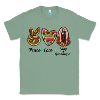 Sage Peace Love Lady Of Guadalupe Classic Tee - RanaPortraitStore