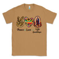 Peace Love Lady Of Guadalupe Classic Tee | Teevron