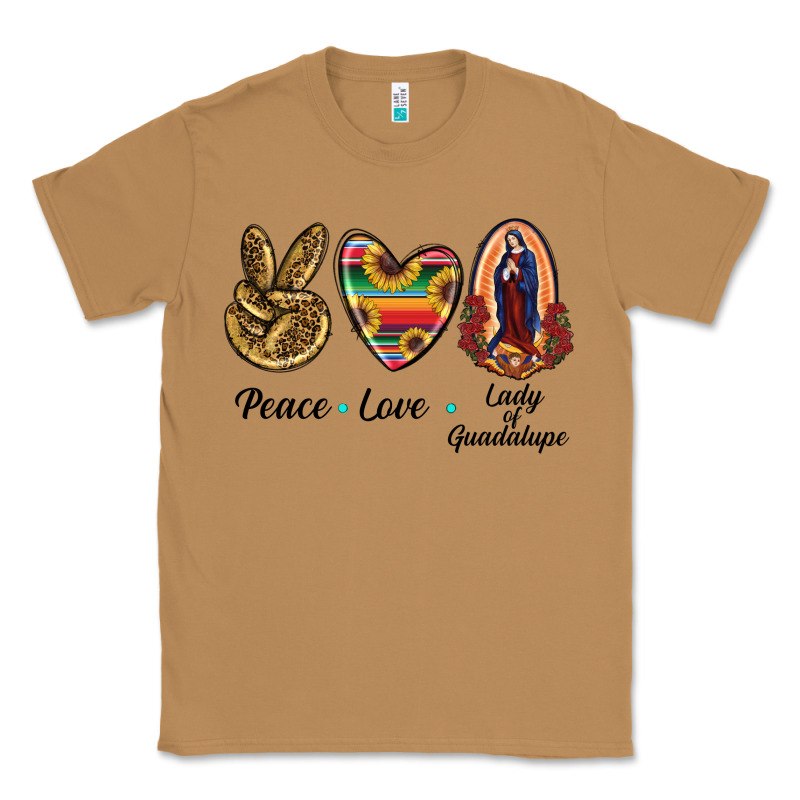 Peace Love Lady Of Guadalupe Classic Tee by RanaPortraitStore | Teevron