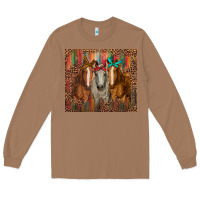 Toasted Coconut western horses with bandanas Long Sleeve Tee - RanaPortraitStore