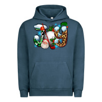 Pigment Midnight Navy joy with golf and santas Urban Hoodie - AdoDesignShop